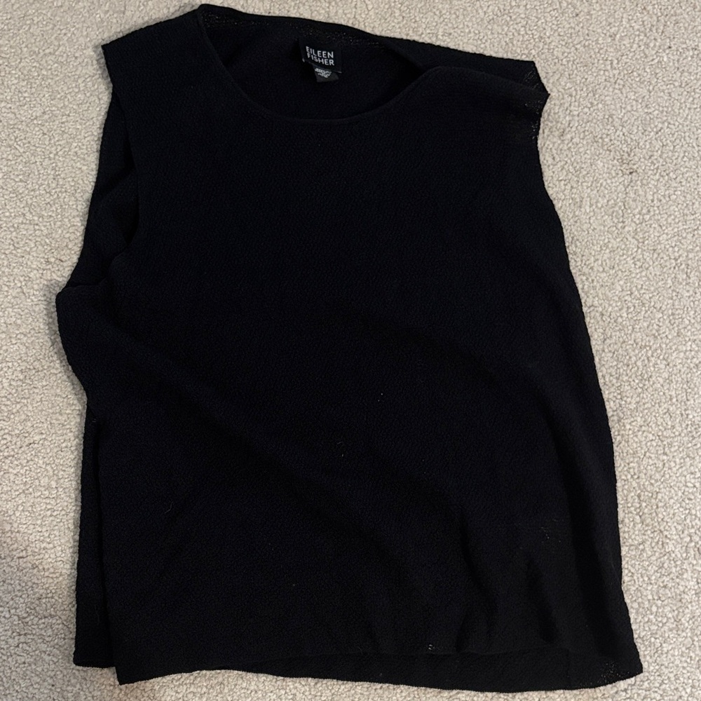 Eileen Fisher Black Tank Top